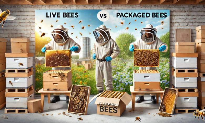 Live Bees vs. Packaged Bees – Which is the Best Option for Your Apiary