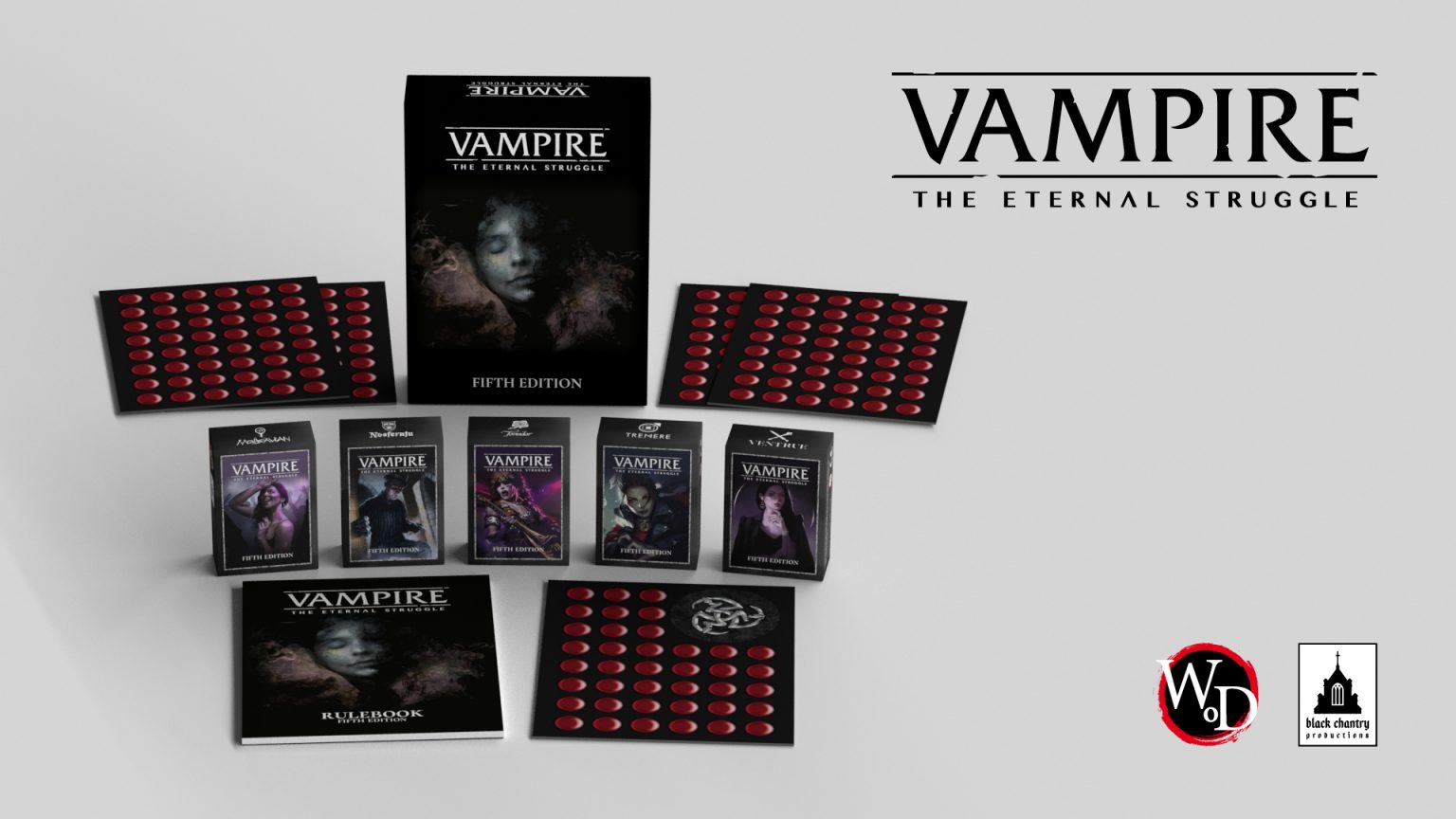 Vampire The Eternal Struggle Fifth Edition Soon To Print Black