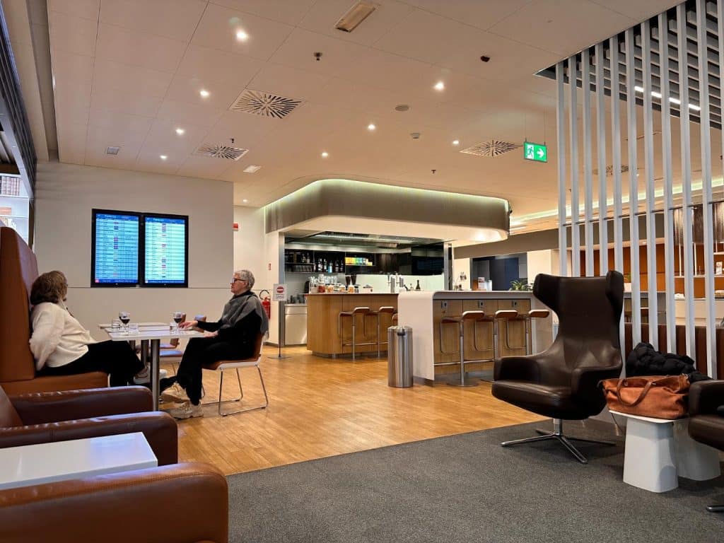 Lufthansas lounge på Milano AirPort