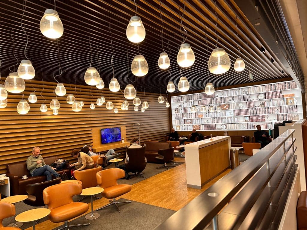 Lufthansas lounge på Milano AirPort