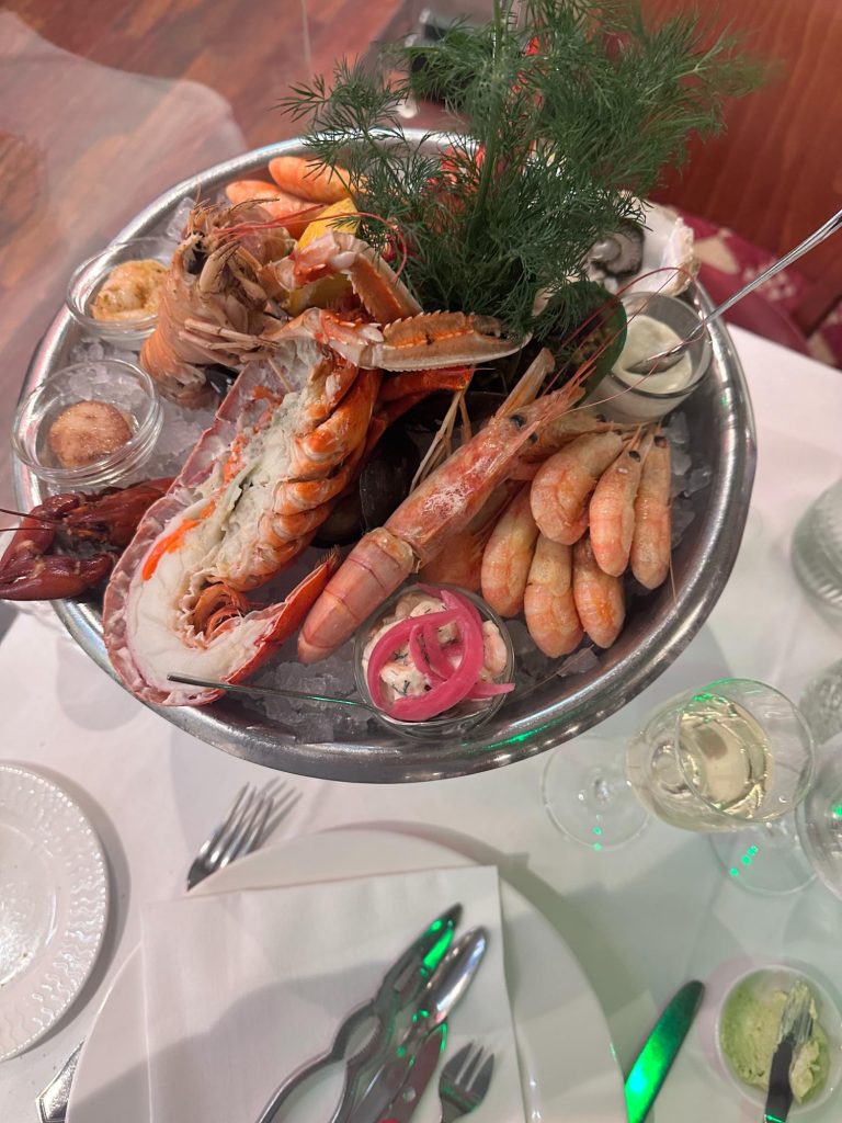 Skaldjursplatå på Happy Lobster