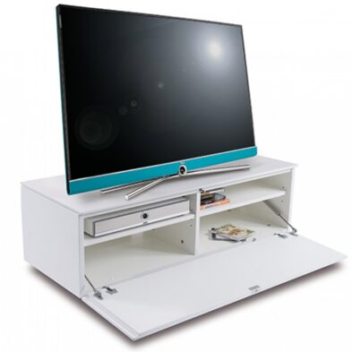 Loewe Rack System Tv-bord 110 30 Black/White/Chrome Silver