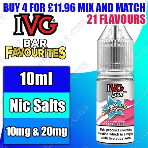 IVG Bar Favourites Nic Salt