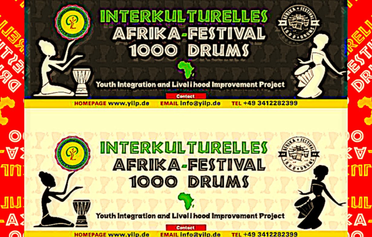 Leipziger Afrika-Festival: Internationales Sozio- und Interkulturelles Afrika-Festival »1000 Drums« in Leipzig / Europa 2019ff. 26./27.VIII-2023 Kulturfabrik WERK 2