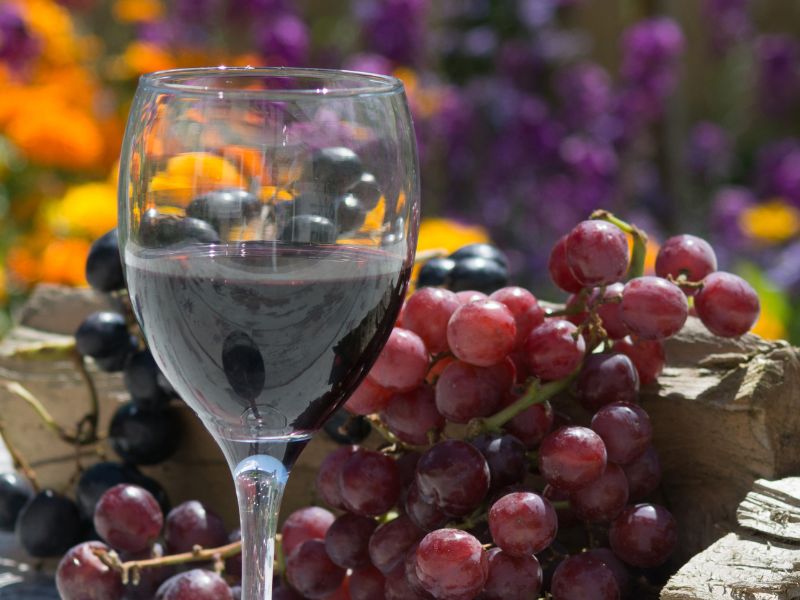 ¿Cuánto alcohol contiene el vino tinto?