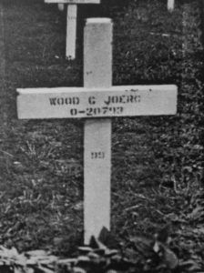 Wood Hoerg' grave at Henri Chapelle. In April, 1948, his body was brought home from Belgium and reburied in his home town.