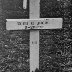 Wood Hoerg' grave at Henri Chapelle. In April, 1948, his body was brought home from Belgium and reburied in his home town.