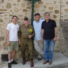 Sam Magee with the organisors of Sam' Southern France trip (Gilles Guignard)