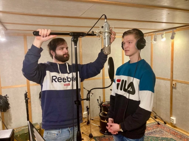 Anders Boska og Mathias Sæbø. Foto: Hildur Sandstad Dalen.