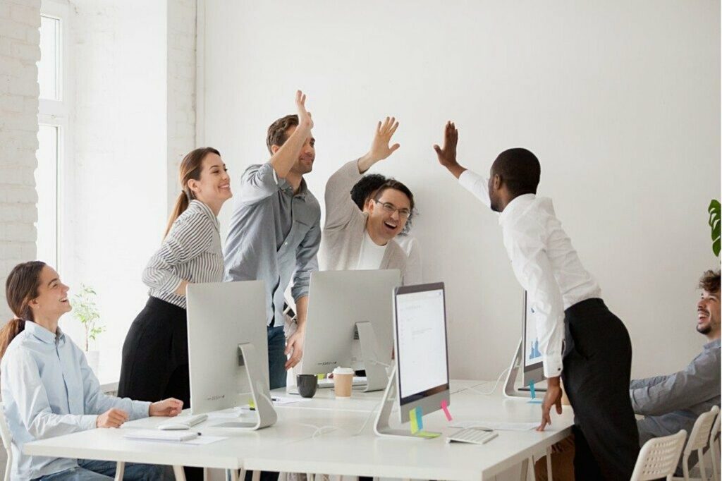 Motivated employees with high levels of commitment and engagement.