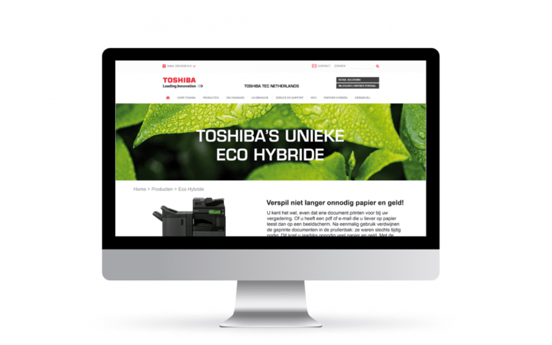 Toshiba Tec | Ecohybride Landingspage