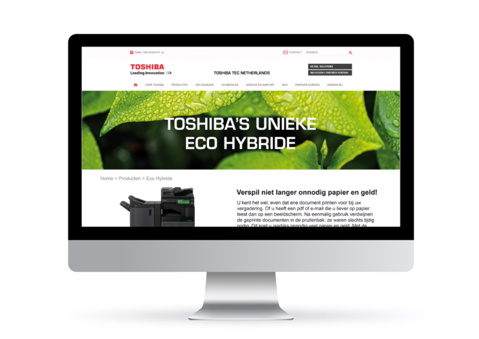 Toshiba's unieke eco hybride portfolio materiaal