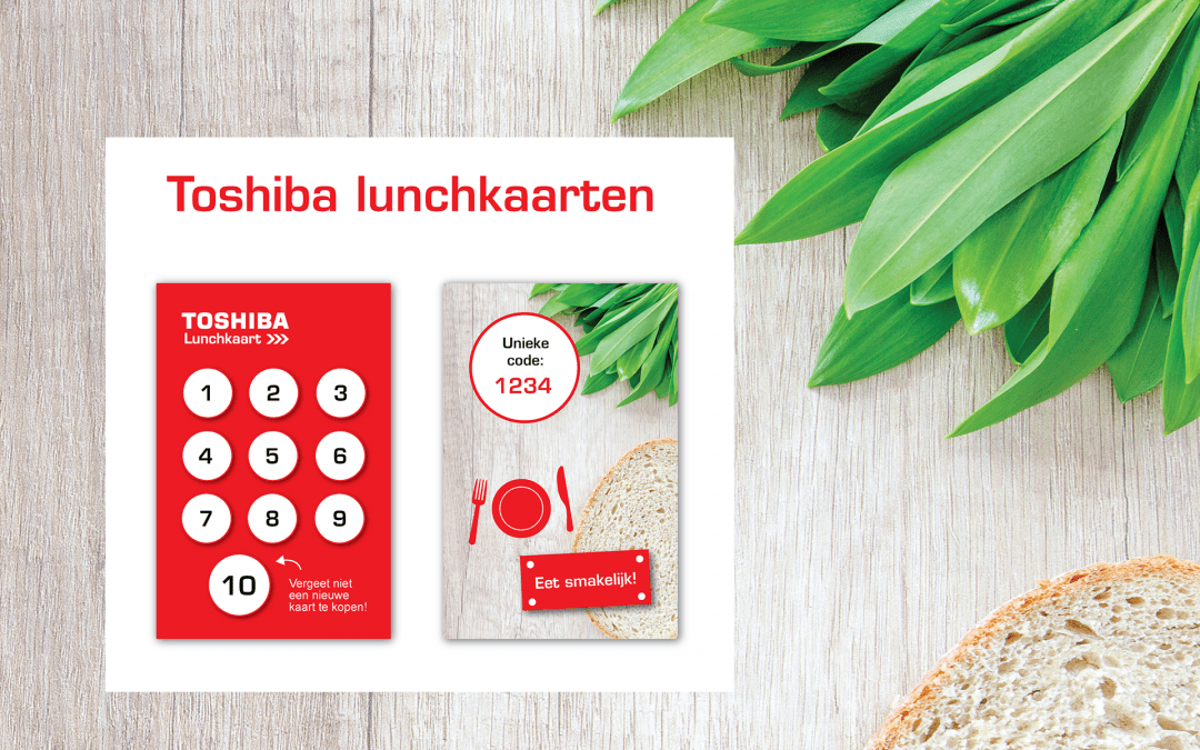 Toshiba | Lunchkaart Ontwerp