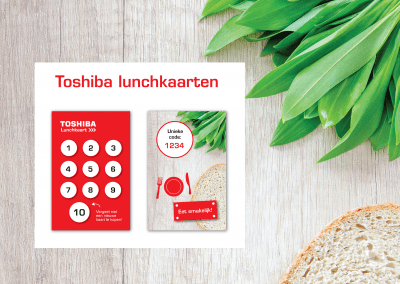 Toshiba | Lunchkaart Ontwerp