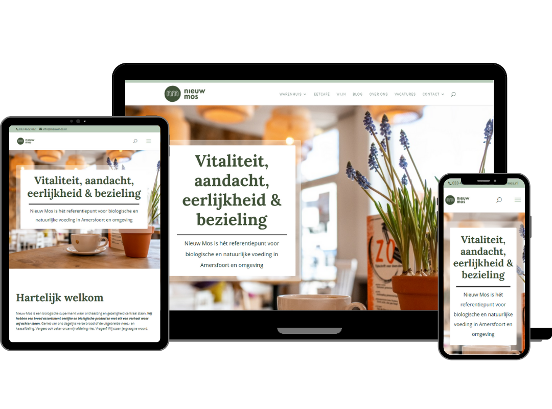 Responsive webdesign Vital4Life | 2handenvrij