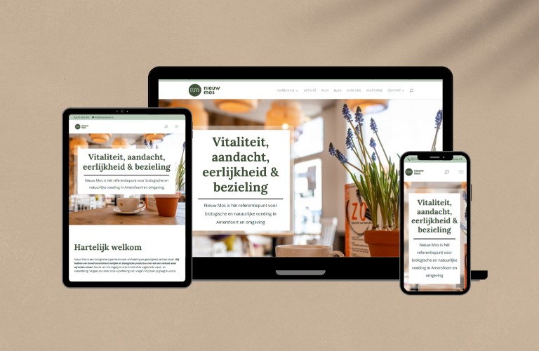 Nieuw Mos Natuurvoeding | Webdesign