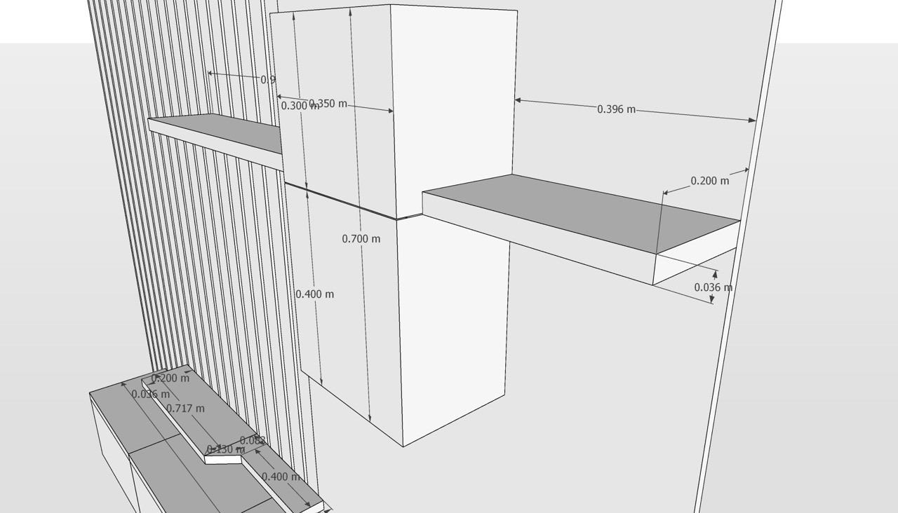 BPF TV Unit 3by3 By XM Measure 4 Large