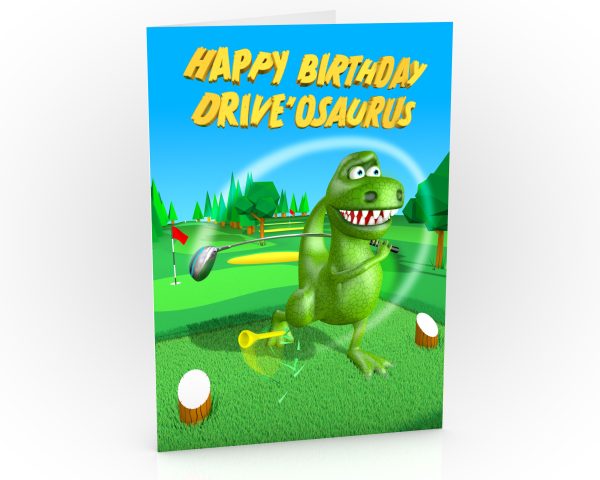 golf birthday card