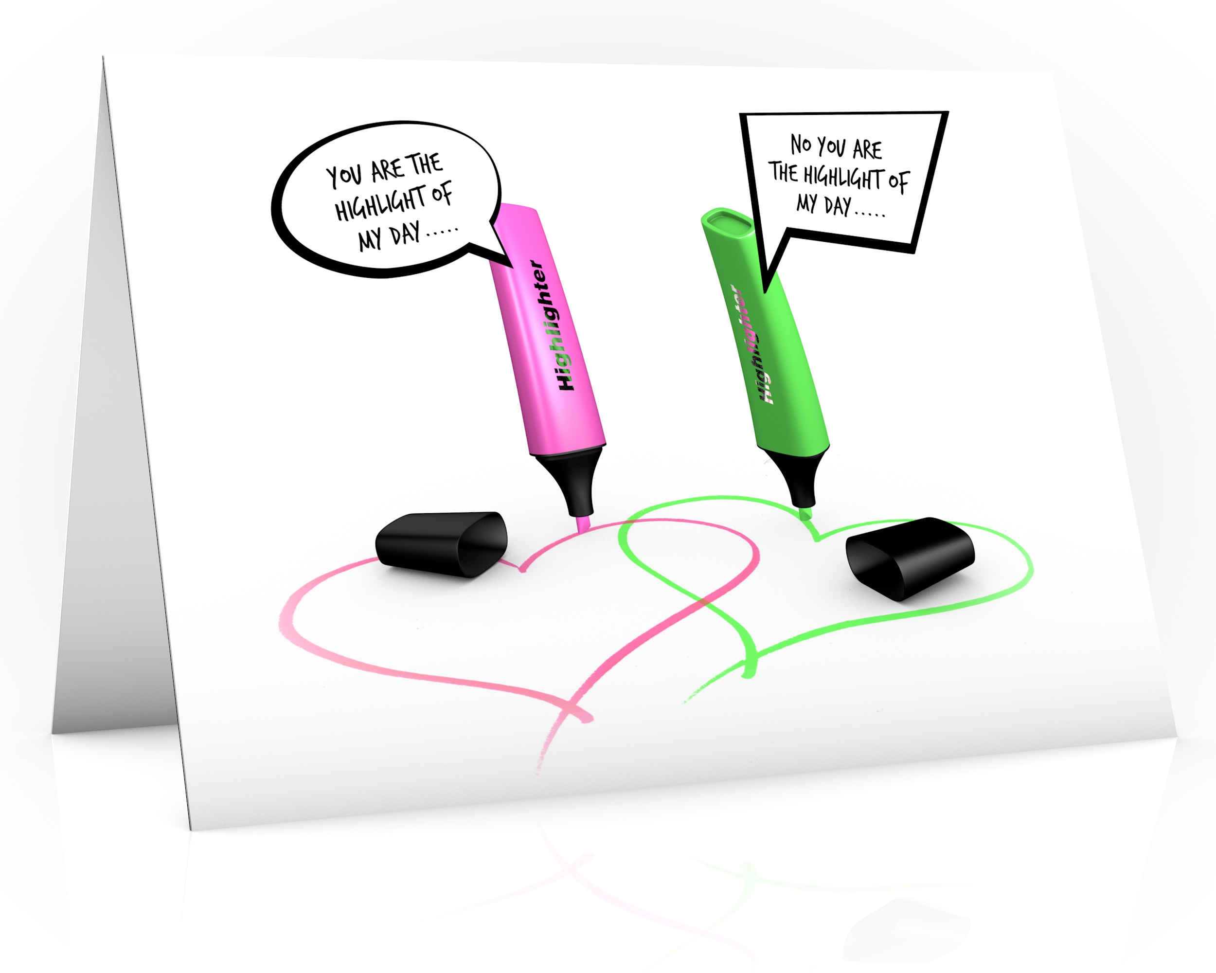 hHighlighters greeting card