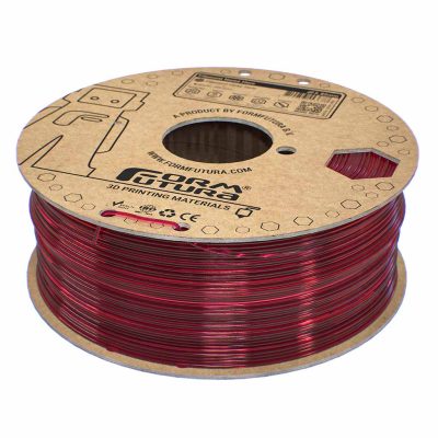 Formfuturas easyFil ePETG filament i farven Transparent Red