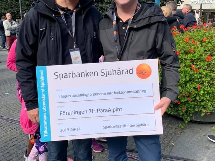 Check från Sparbanksstiftelsen sjuhärad