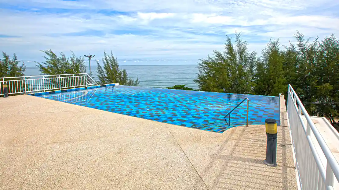 For Sale: Grand Beach 1 Condo enjoys an ideal location on the famous Mae Phim Beach road, right in the heart of a vibrant residential area.