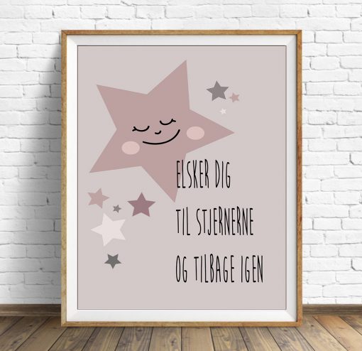 Plakat Star Girl Rose str. A4