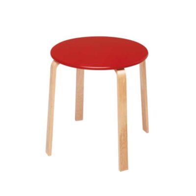 Køkkenbord rød Ø60xH52 cm