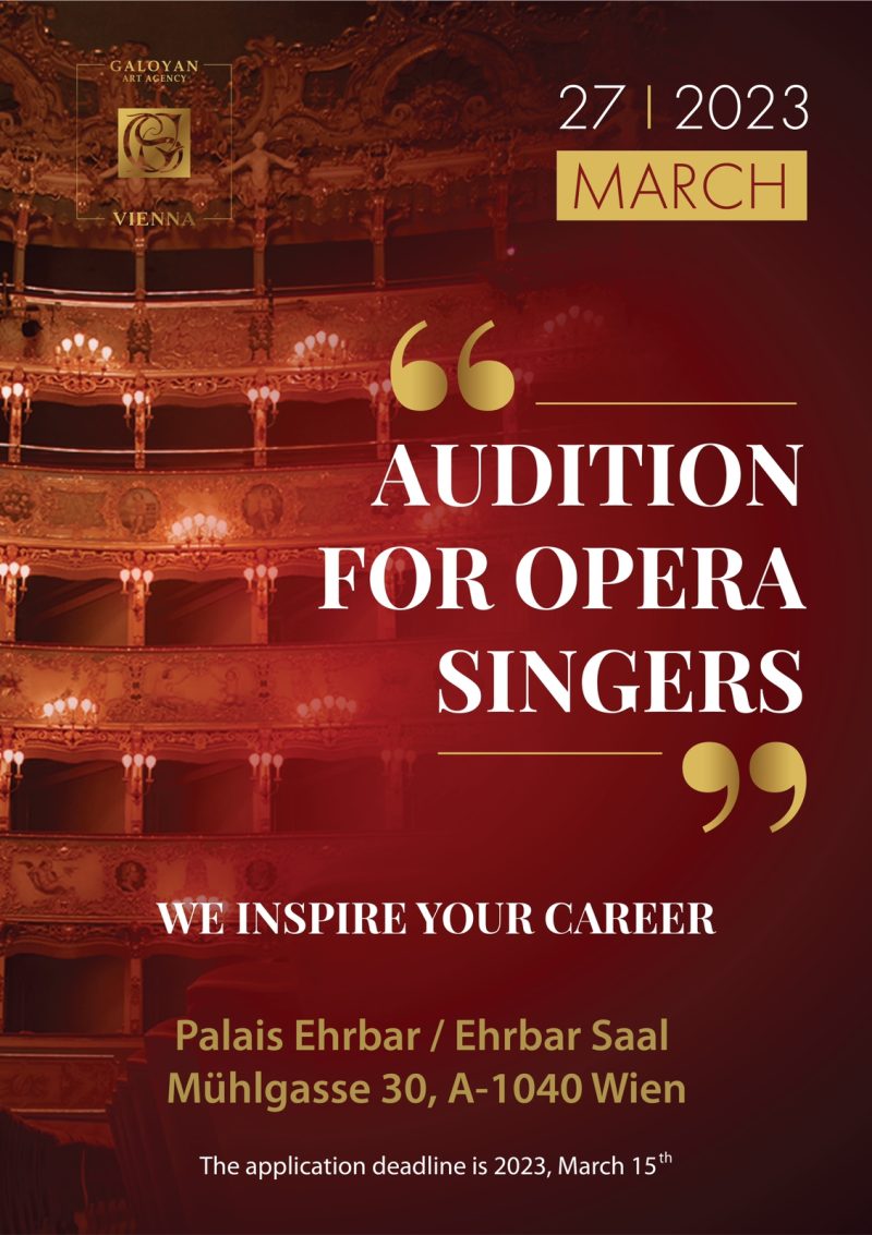 AUDITION FOR OPERA SINGER