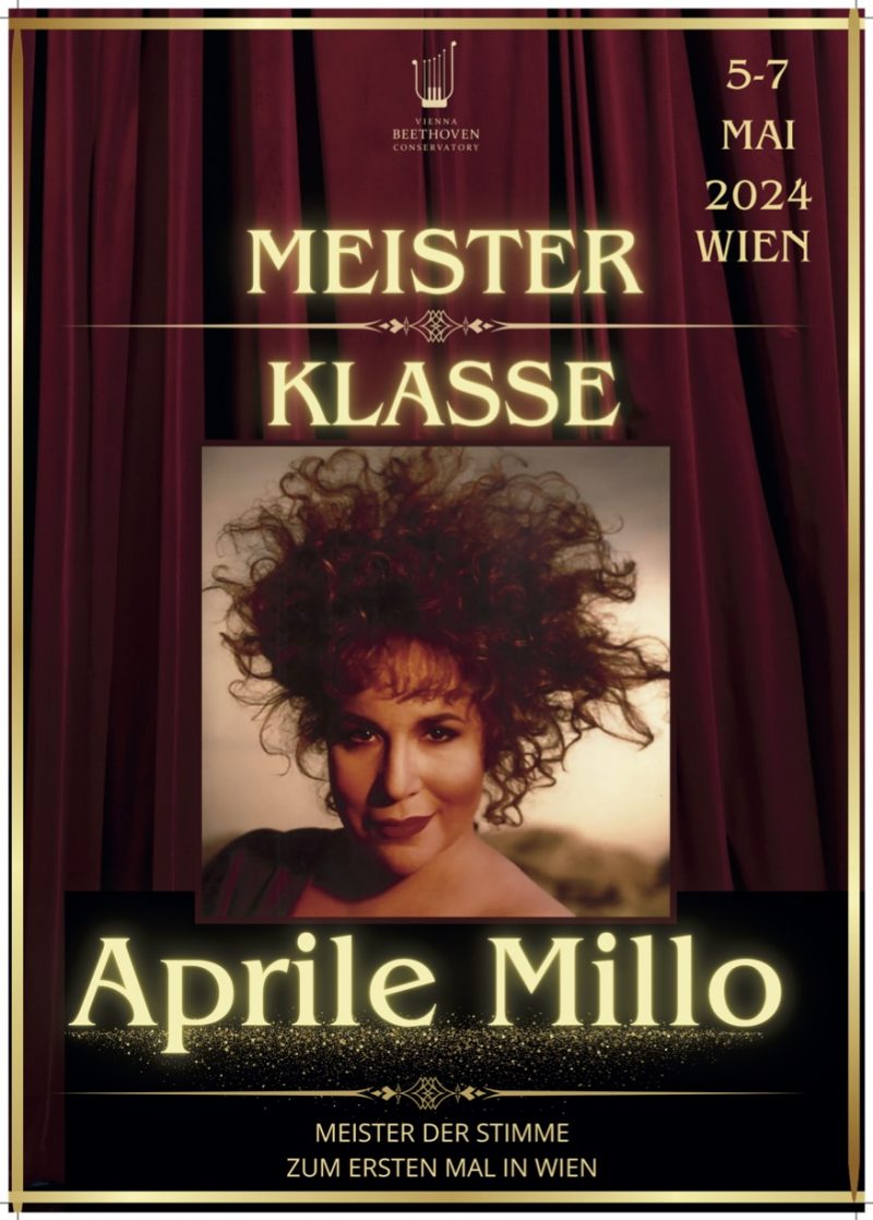 APRILE MILLO – MASTERCLASS A VIENNA