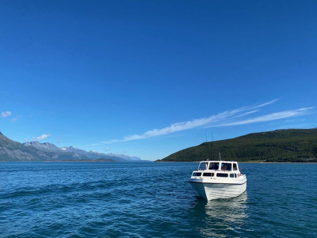 Boat resting in Lyngenfjorden