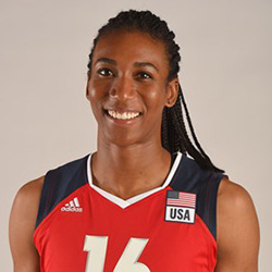 Foluke Akinradewo<br/>Middle Blocker from USA<br/>05/10/1987, 191cm<br/>Hisamitsu, Japan