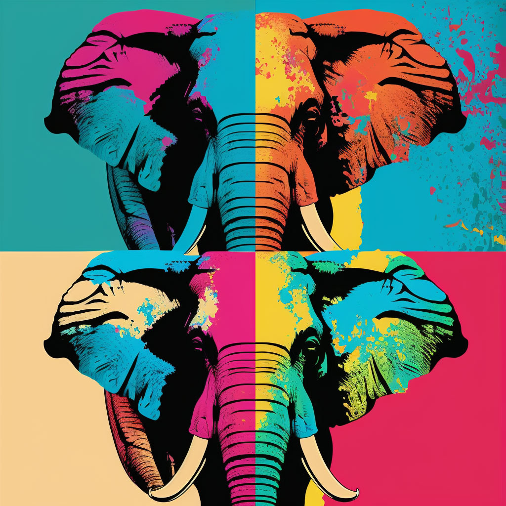 Popart Elephant