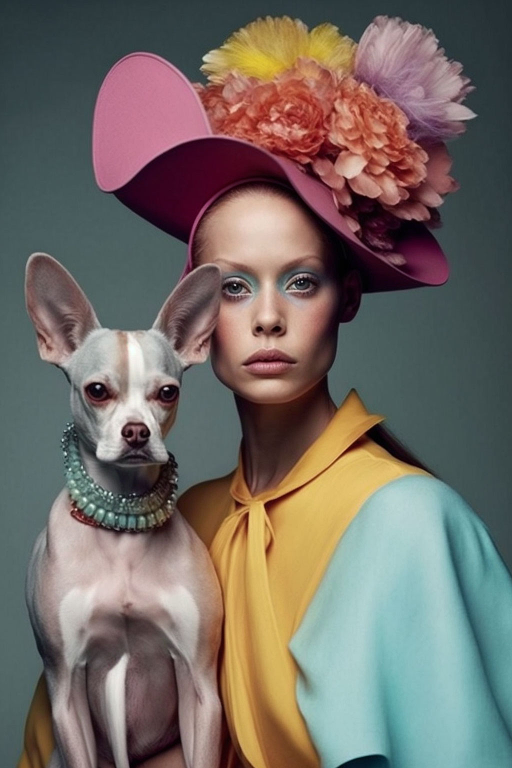 Avantgarde Fashion with a Dog