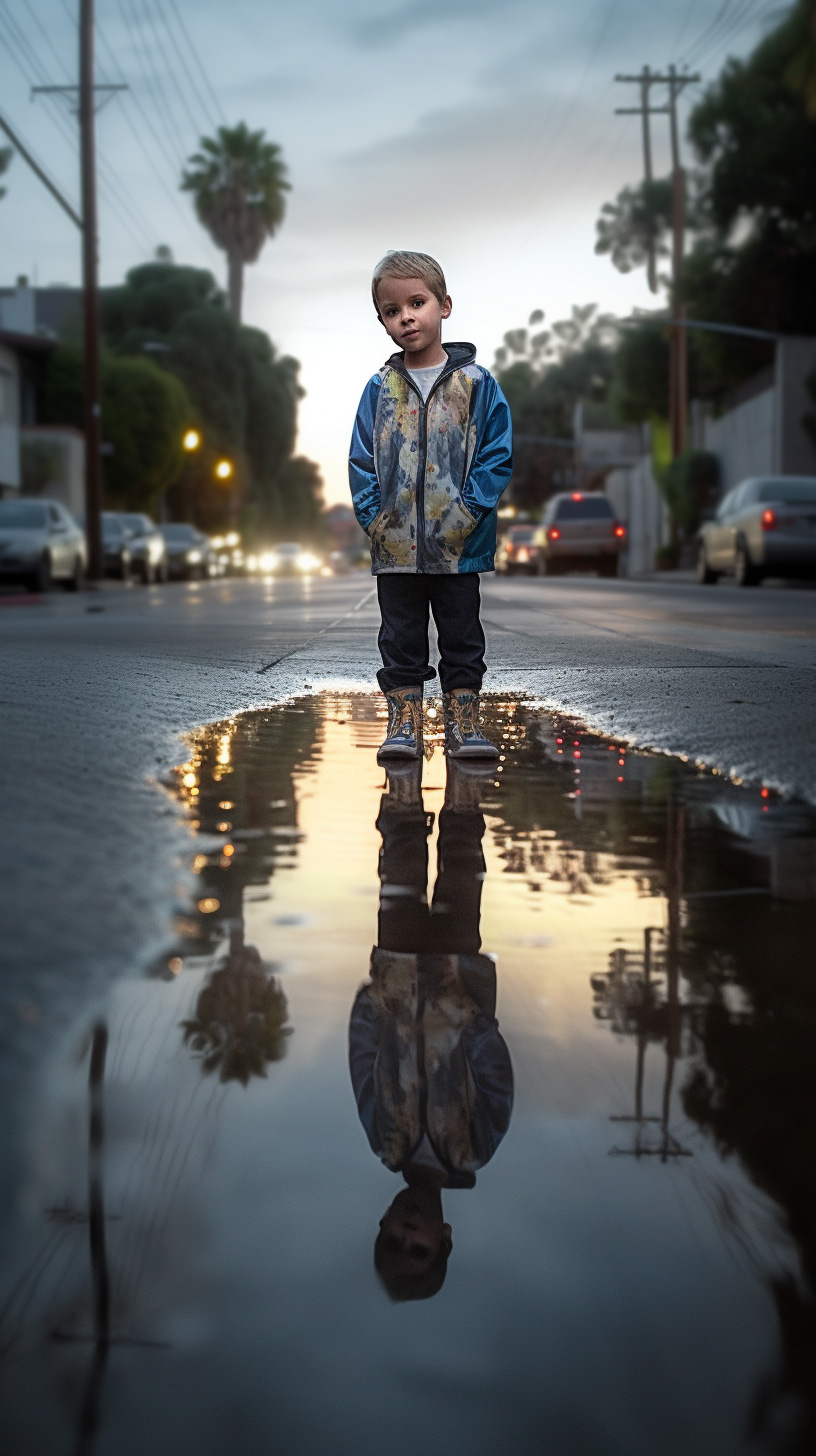 Reflections in Puddles