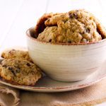 Lækre hjemmelavet banan havremel cookies med chokoladestykker airfryer opskrift