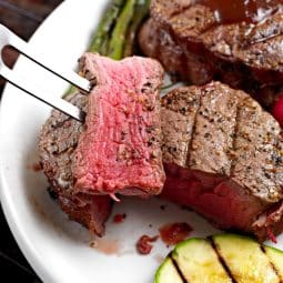 opskrift på saftig tykstegsfilet tilberedt i en airfryer