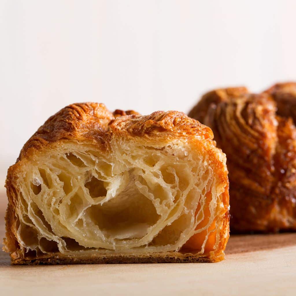 Kouign Amann i Airfryer af Færdiglavet croissantdej som giver Fransk wienerbrød