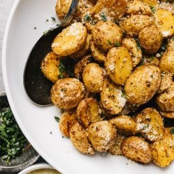 Parmesan Kartofler i Airfryer stegt.