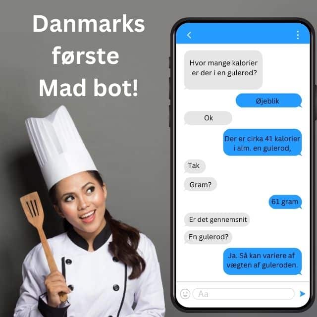 Mad bot kokbot som er Danamrks første mad chatbot