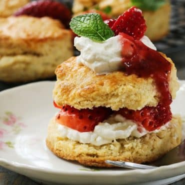 Strawberry shortcake i airfryer en amerikansk jordbærkage