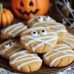 Mumiekager i airfryer halloween cookies og halloween småkager