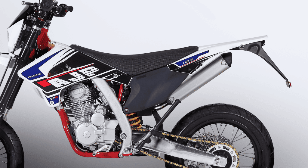 spr125 left side chassi supermoto