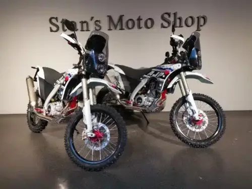 Two AJP PR7 at Stans Moto Shop