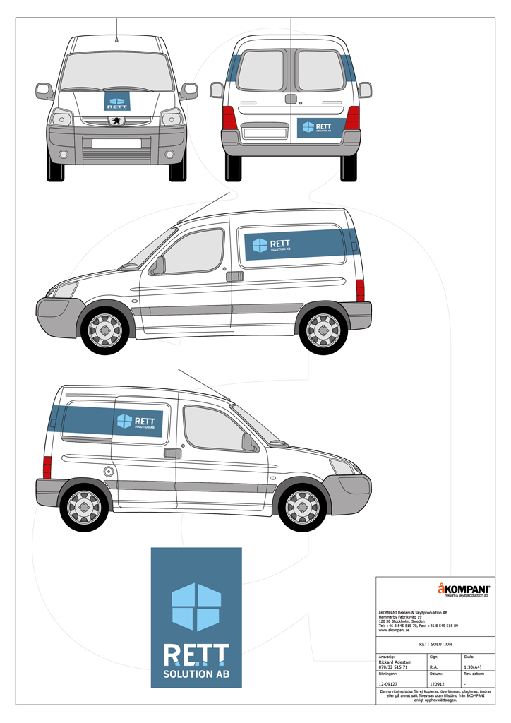 Grafisk profil, www.akompani.se, RETT_Peugeot