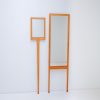 Pair of sculptural 1990s wooden standing mirrors - Image 3