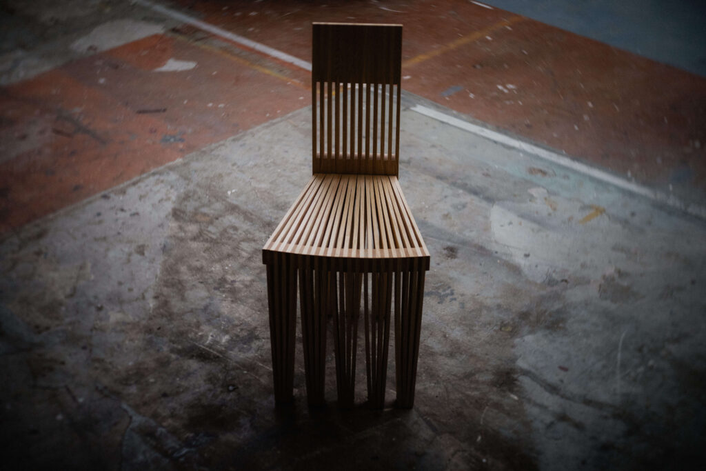 Handmade wooden dining chair design