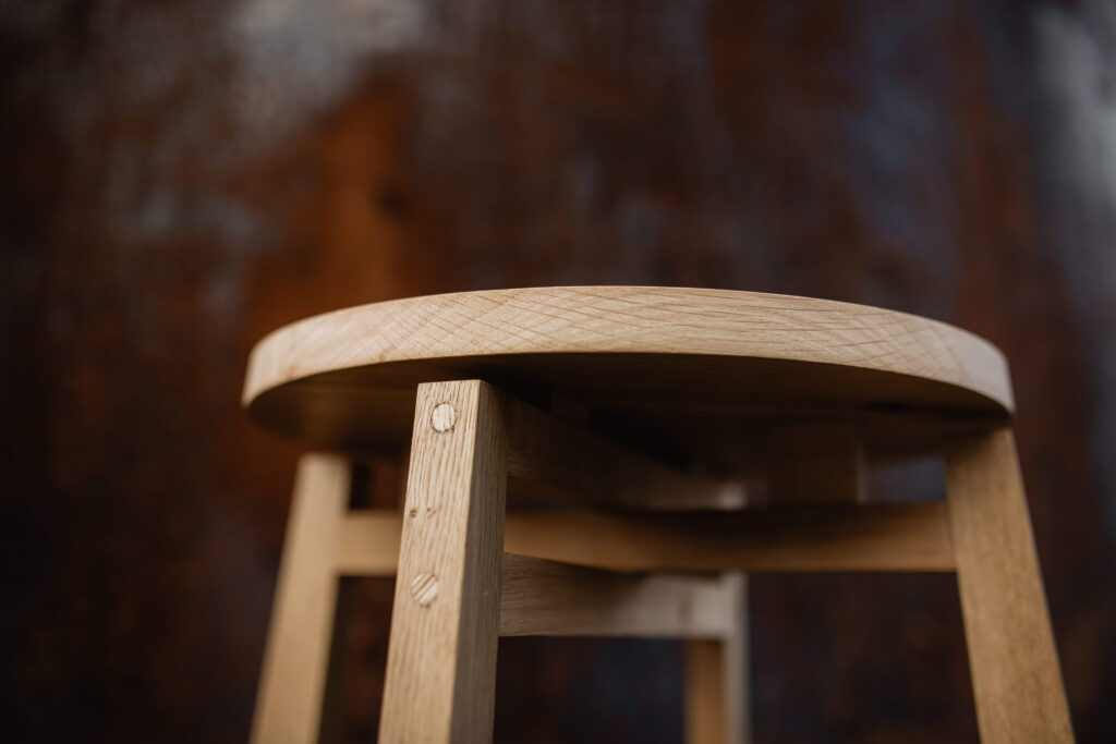 Wooden handmade sustainable side table