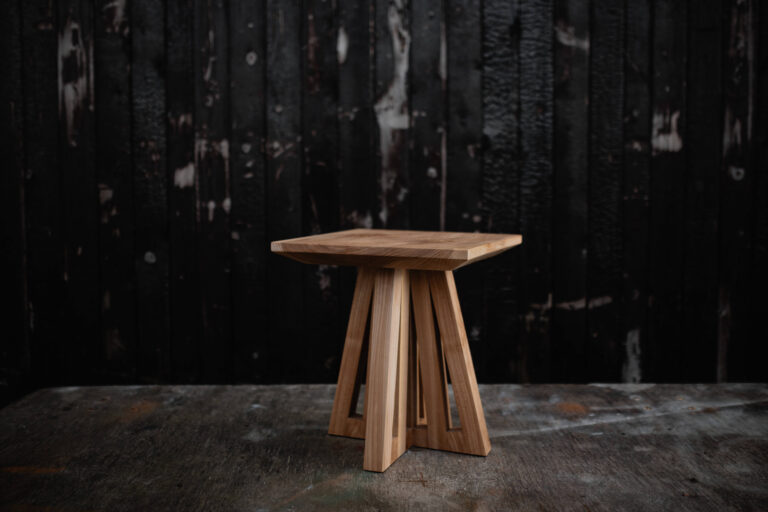 Wooden handmade side table