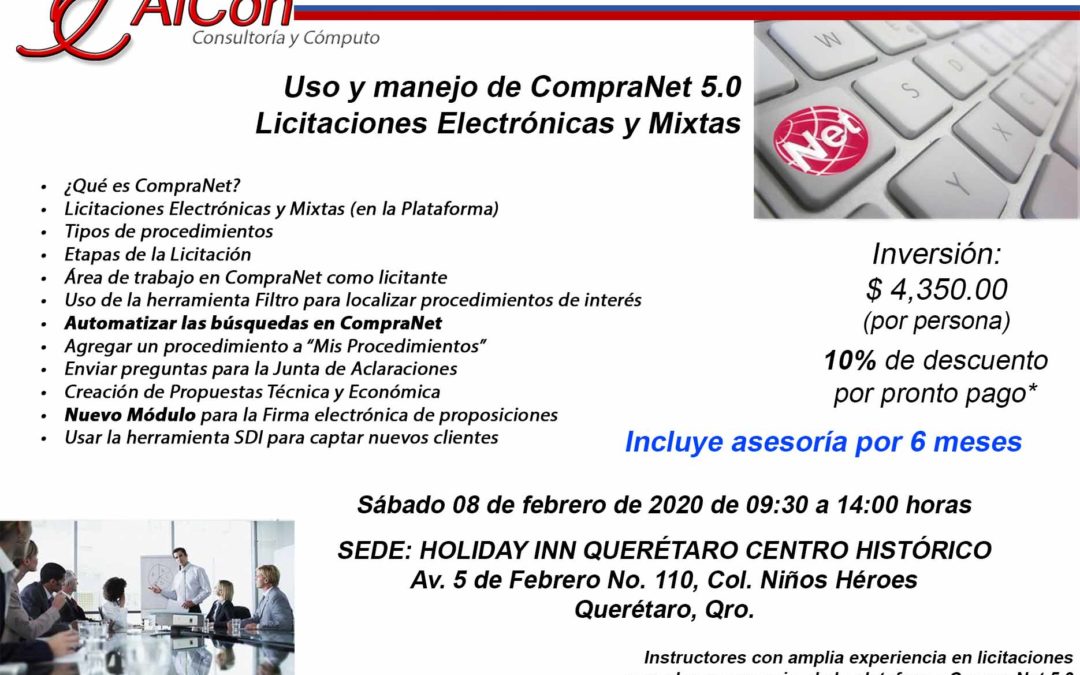 Curso de CompraNet 5.0, Querétaro